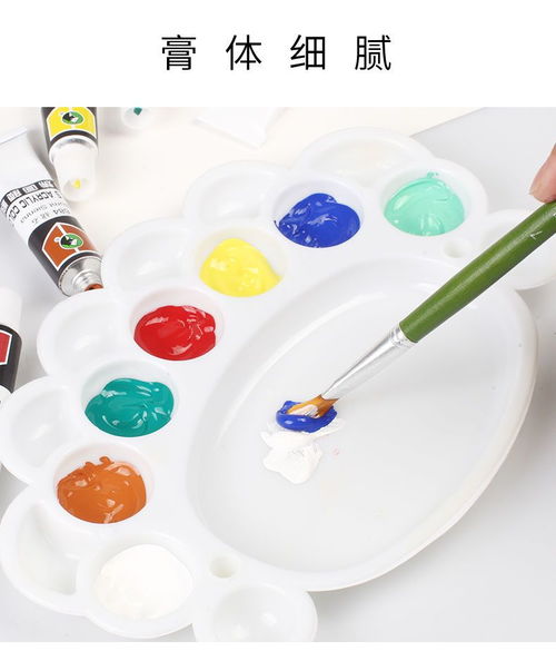 丙烯颜料不掉色白色初学者颜料画画颜料儿童染料美术用品油画颜料