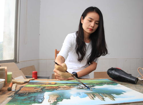 湖南张家界 特色手工艺品砂石画