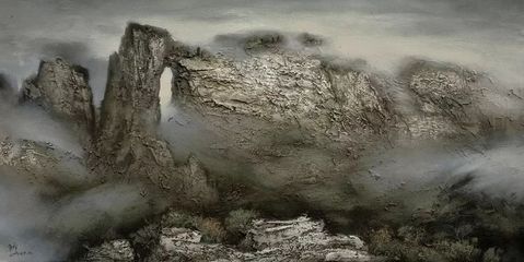 看名家们画卷上的张家界! “草根画家”手绘60米《张家界揽胜图》.