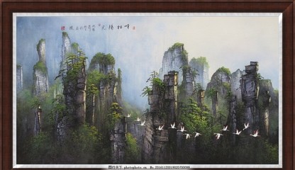 王志进砂石画 张家界